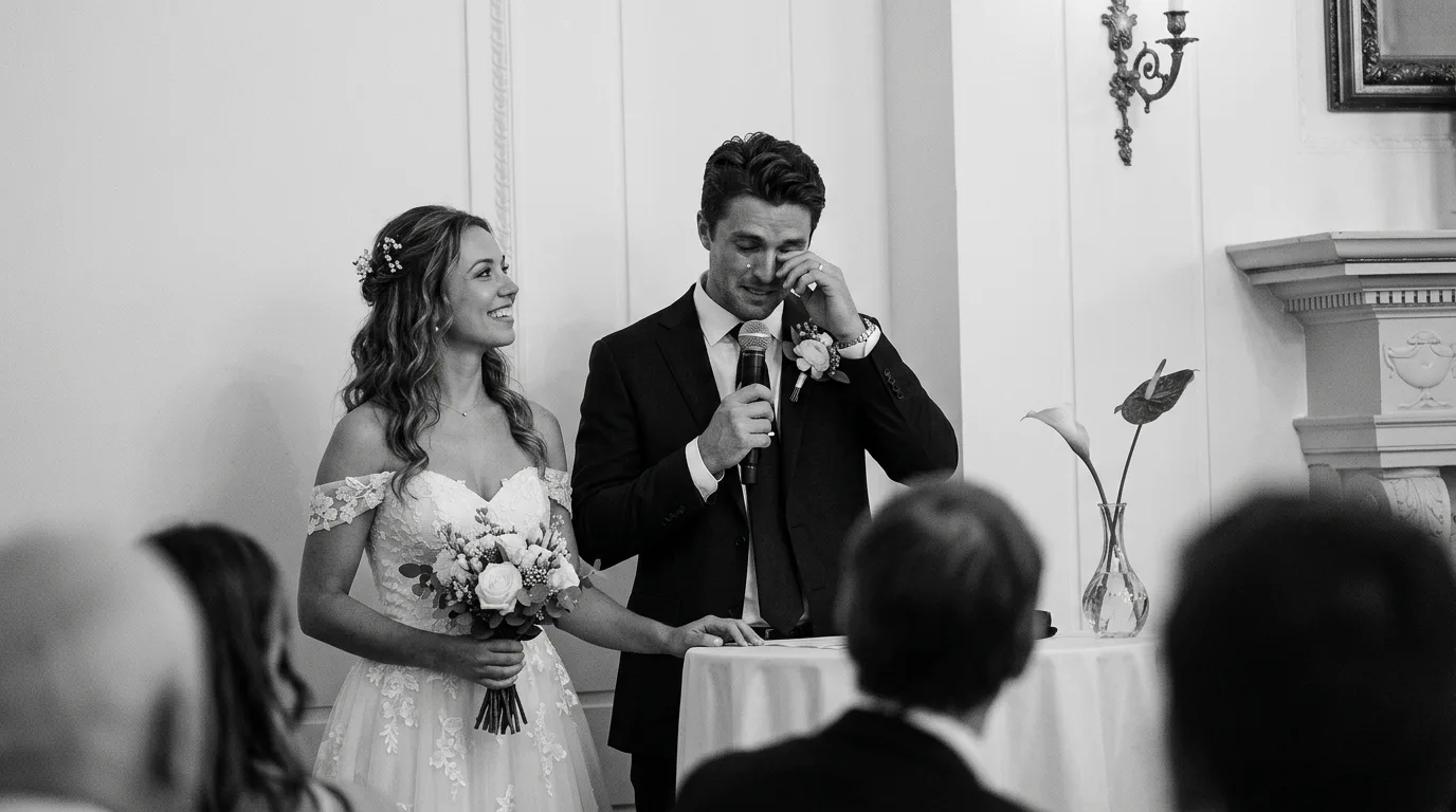 Speeches and laughter, B&W